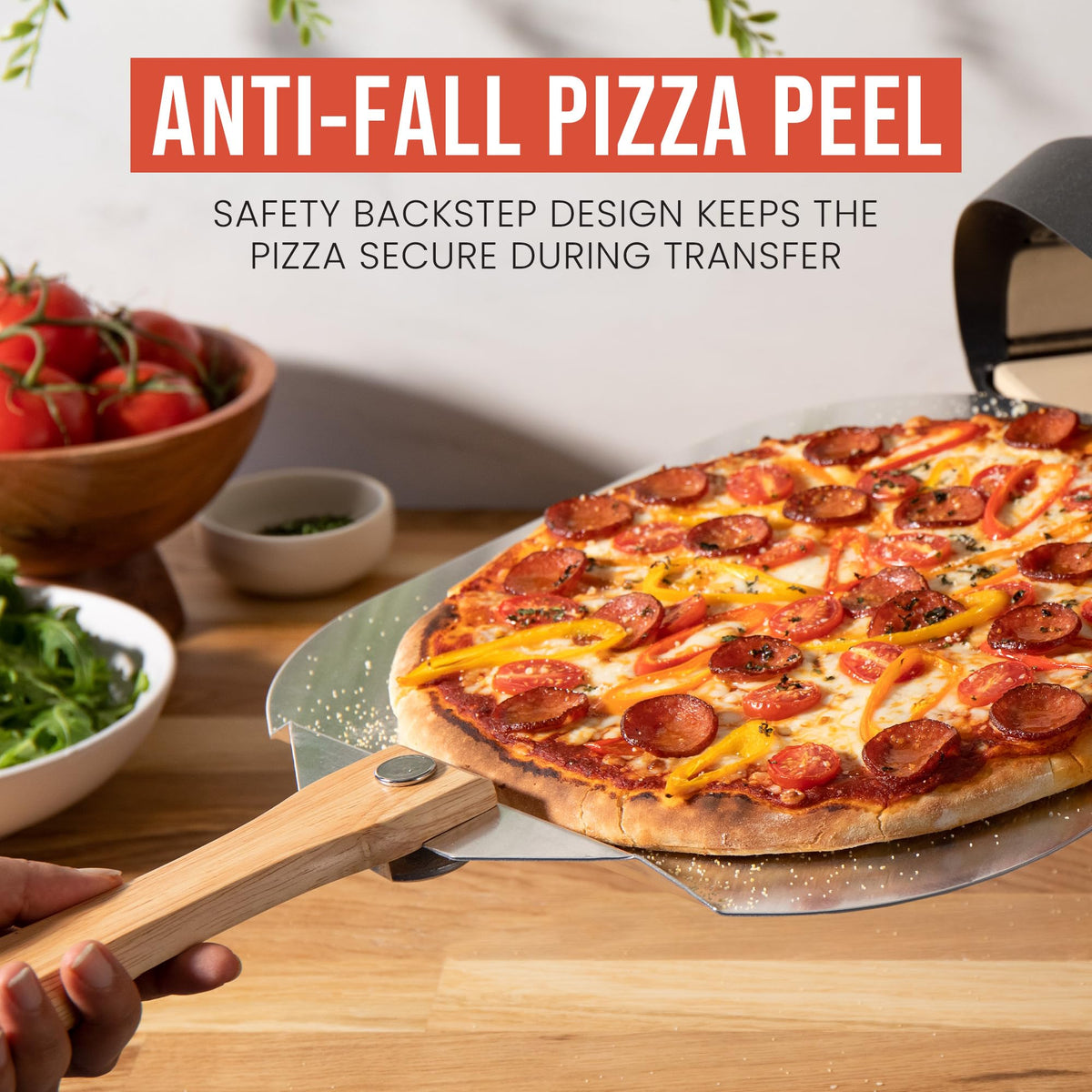 Chef Pomodoro durable aluminum construction resists warping and rust.