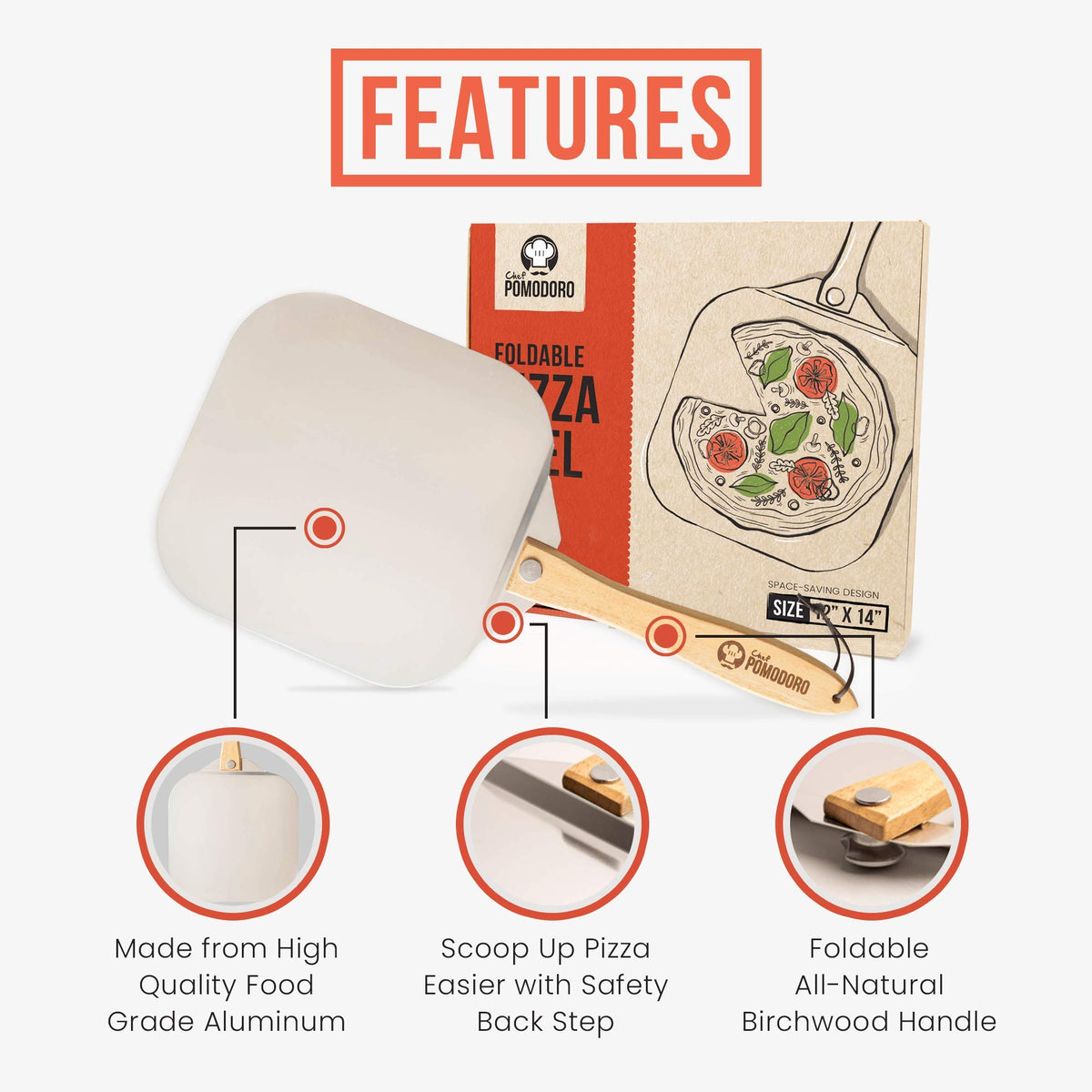 Chef Pomodoro non-stick surface closeup enabling effortless dough release.