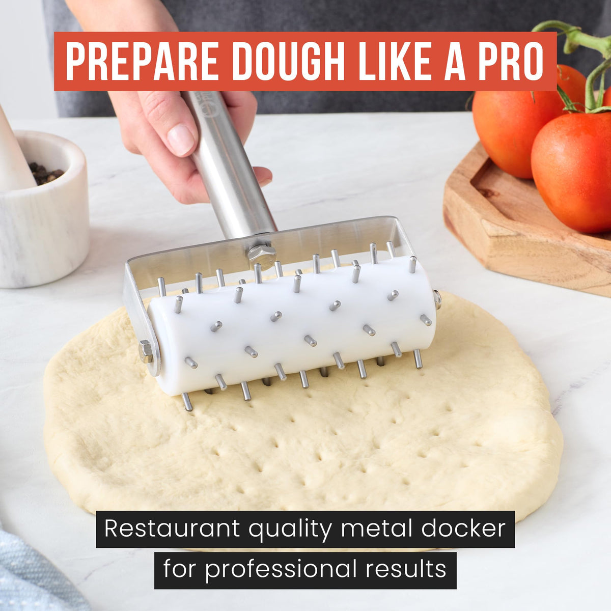 Chef Pomodoro white-version docker blends clean style with reliable performance.