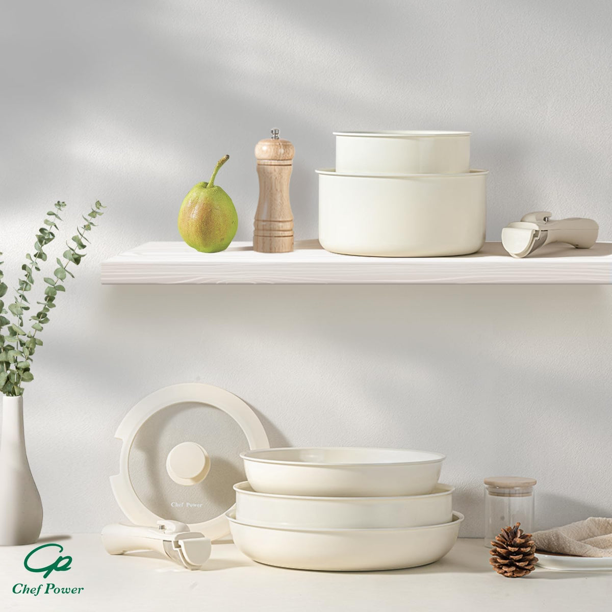 Chef Power compact stack storage demonstrates space saving design