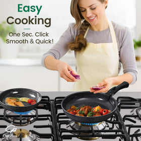 Chef Power stackable design saves space in a crowded kitchen.