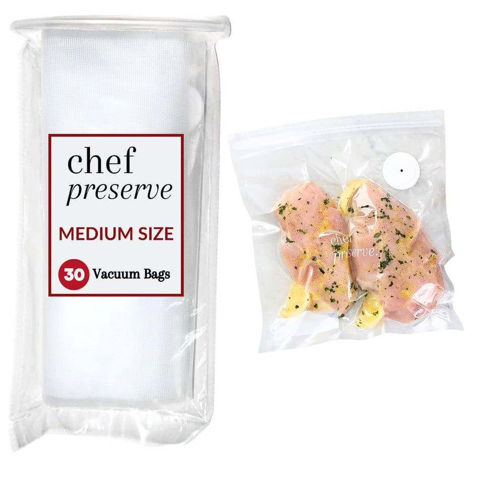 Chef Preserve medium bags open pack for reusable meal prep.