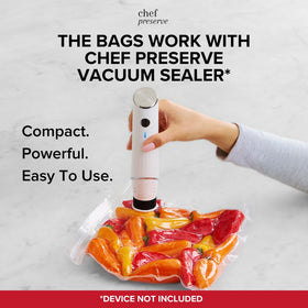Chef Preserve bag for microwave use after unsealing for reheating