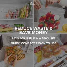 Chef Preserve bags compatible with Chef Preserve vacuum sealers for reliable sealing.