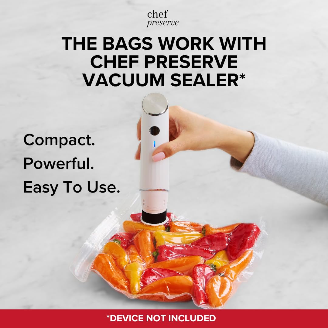 Chef Preserve bag compatible with freezer, microwave, dishwasher