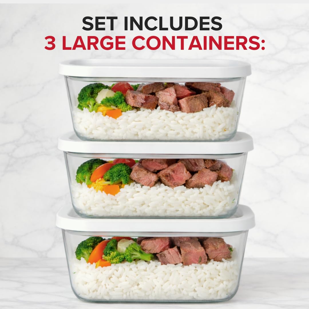 Chef Preserve borosilicate glass is microwave-safe for reheating meals.