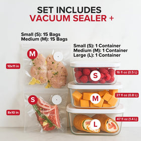 Chef Preserve compact sealer in action with quick button press