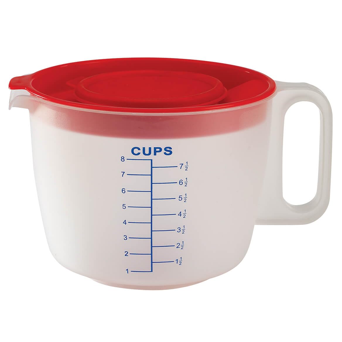 Chef's Pride 8-Cup Pitcher dishwasher-safe for simple cleaning