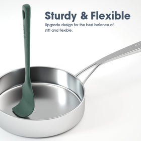 ChefAide spatulas are safe on non-stick cookware, preventing scratches.