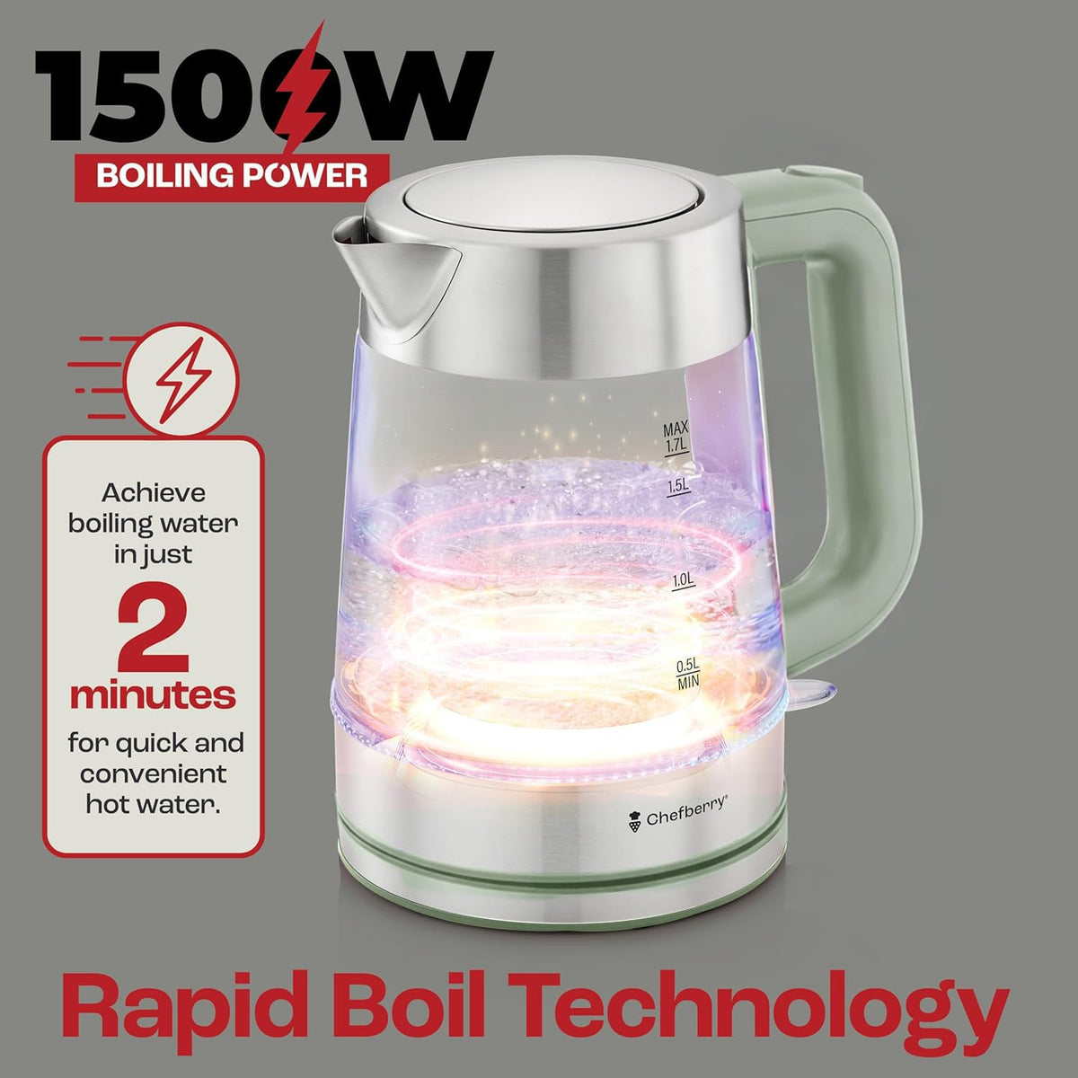 Removable stainless steel filter catches impurities at the spout