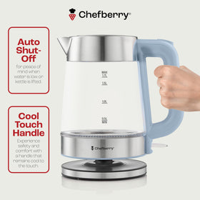 Chefberry kettle cool-touch handle for comfortable pouring