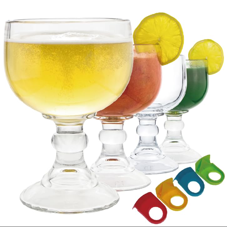 Chefcaptain Margarita Glass Schooner XL 26.5 oz, zero lead, ideal for margaritas.