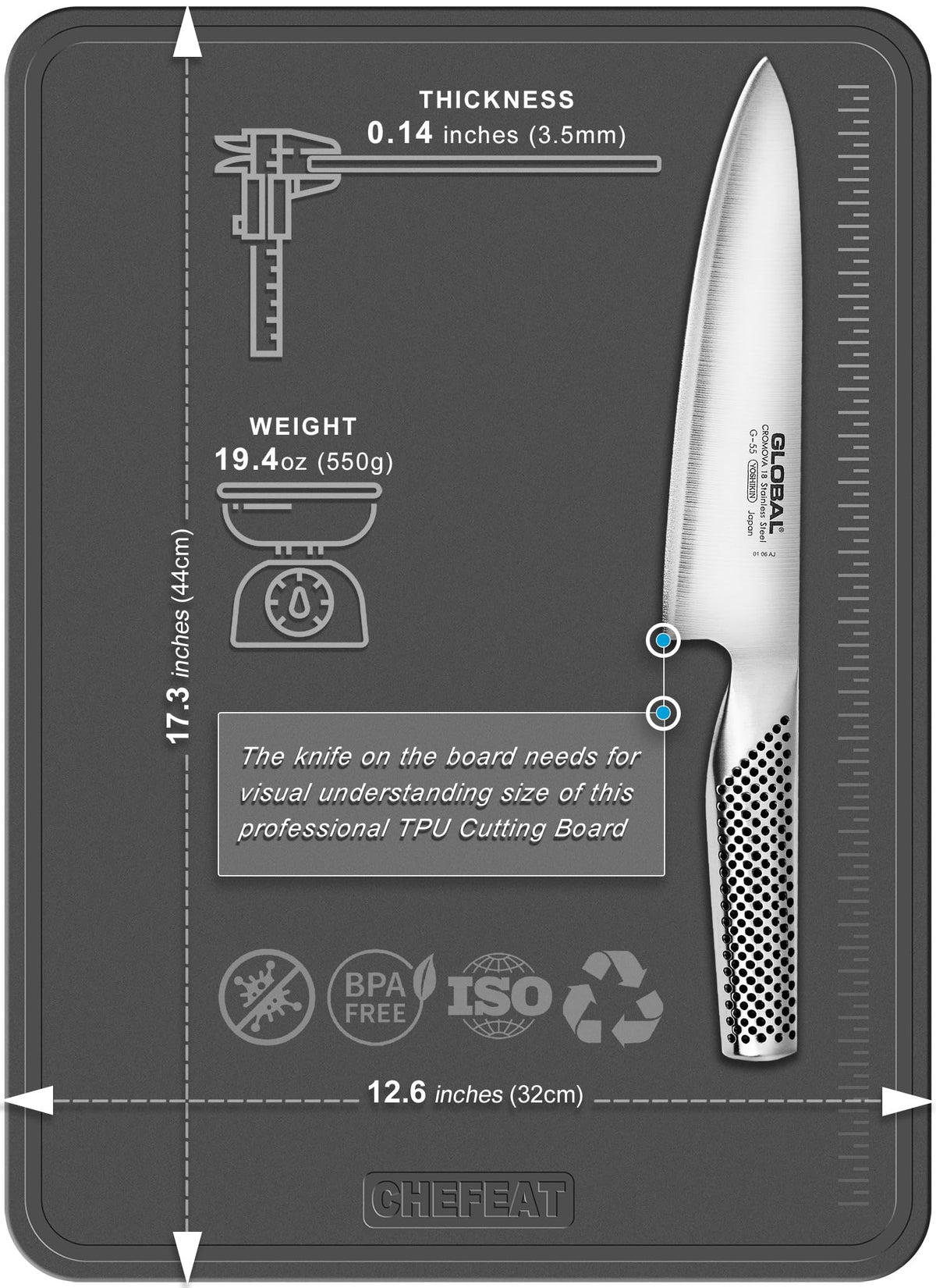 CHEFEAT BPA-free food-grade TPU safeguards daily cooking