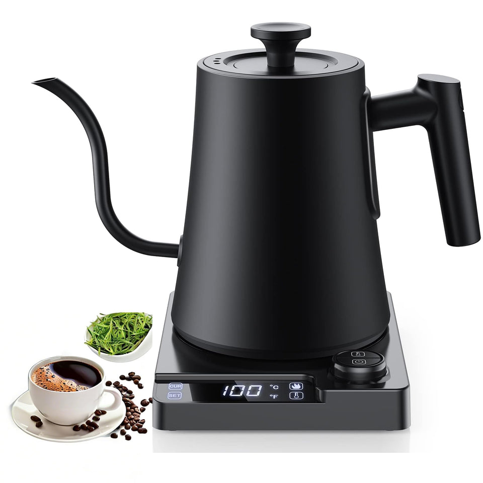 Chefess gooseneck kettle with precision-spout for controlled pour-over