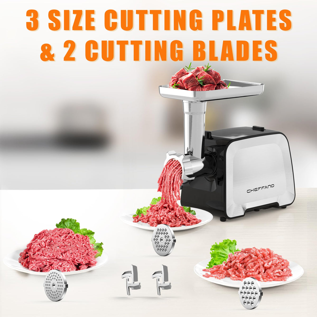 CHEFFANO Life plate 2mm for fine grind and delicate mixes