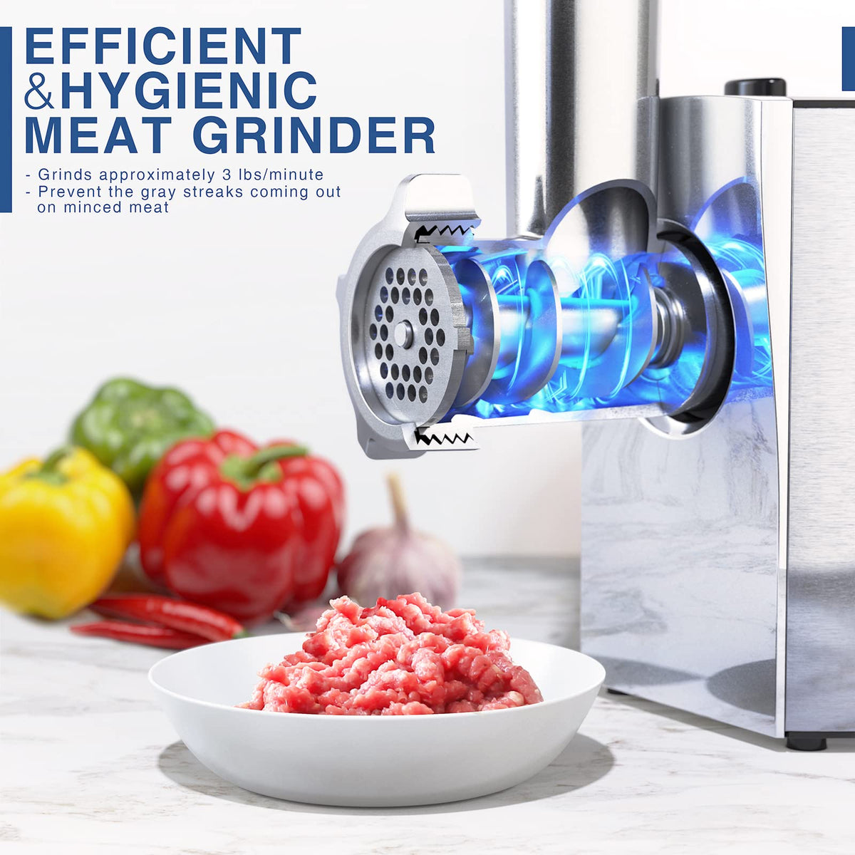 CHEFFANO blades set for precise mincing and processing