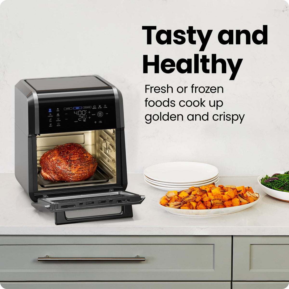 Chefman 12-Quart interior with spacious cooking area for large batches