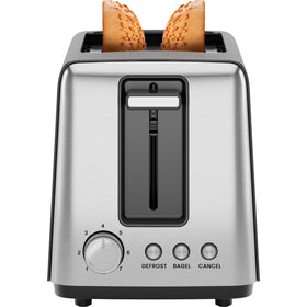 Chefman 2-slice toaster front view, compact kitchen companion for quick breakfasts