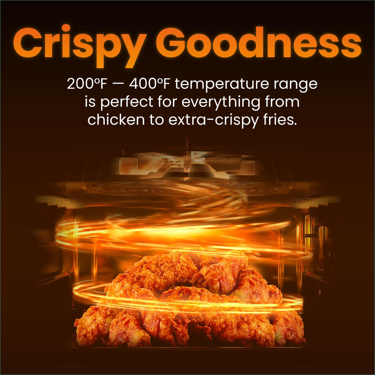 Chefman 2Qt Mini Air Fryer on a countertop demonstrating space-saving setup