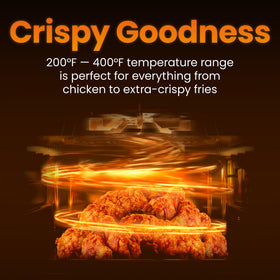 Chefman compact countertop unit fits neatly on any kitchen surface.