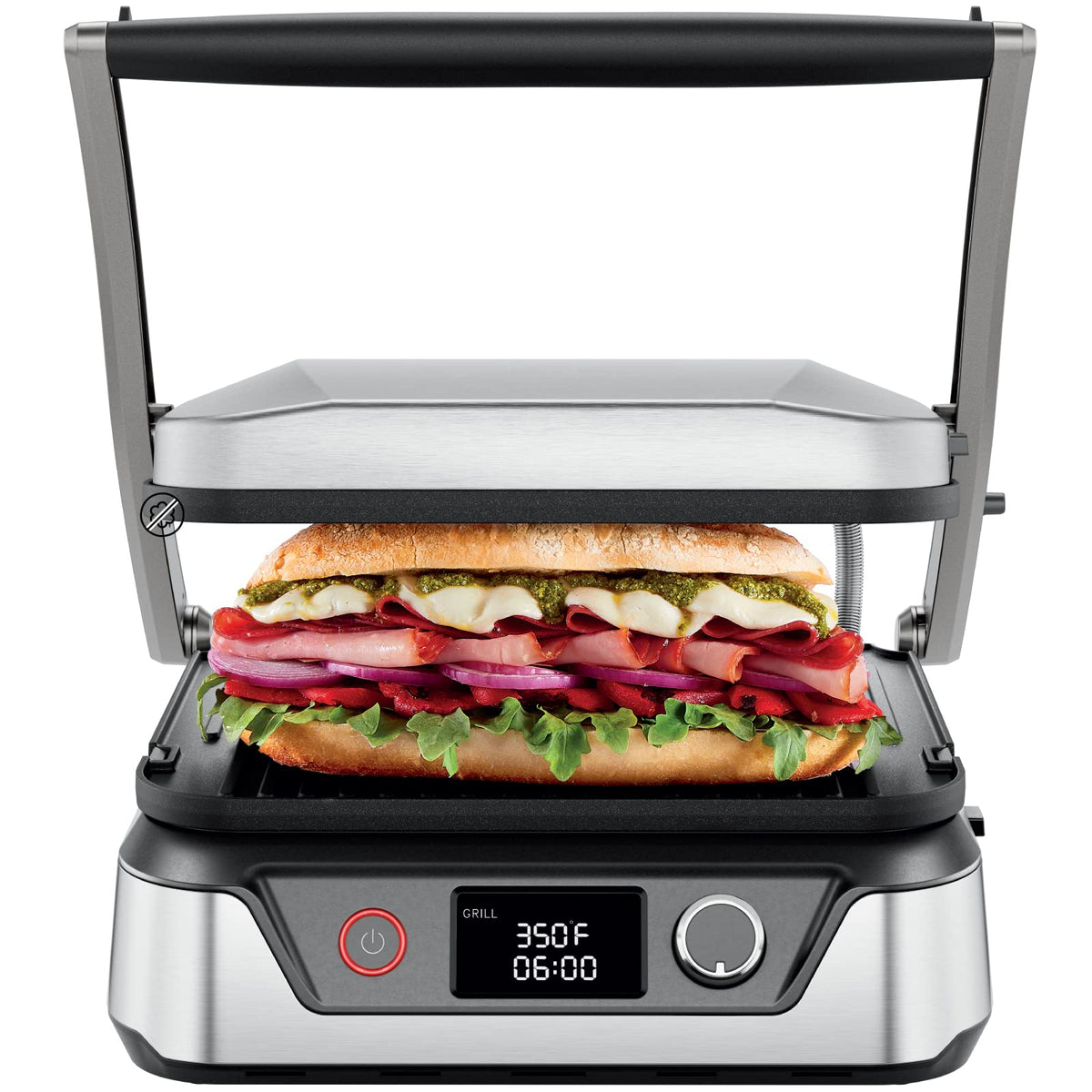 Chefman 5 in 1 Panini Press with removable plates for easy cleanup