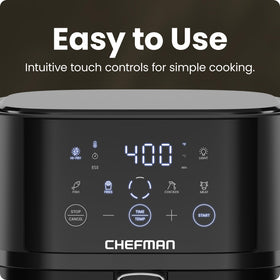 Chefman easy-view window to monitor browning without opening the basket