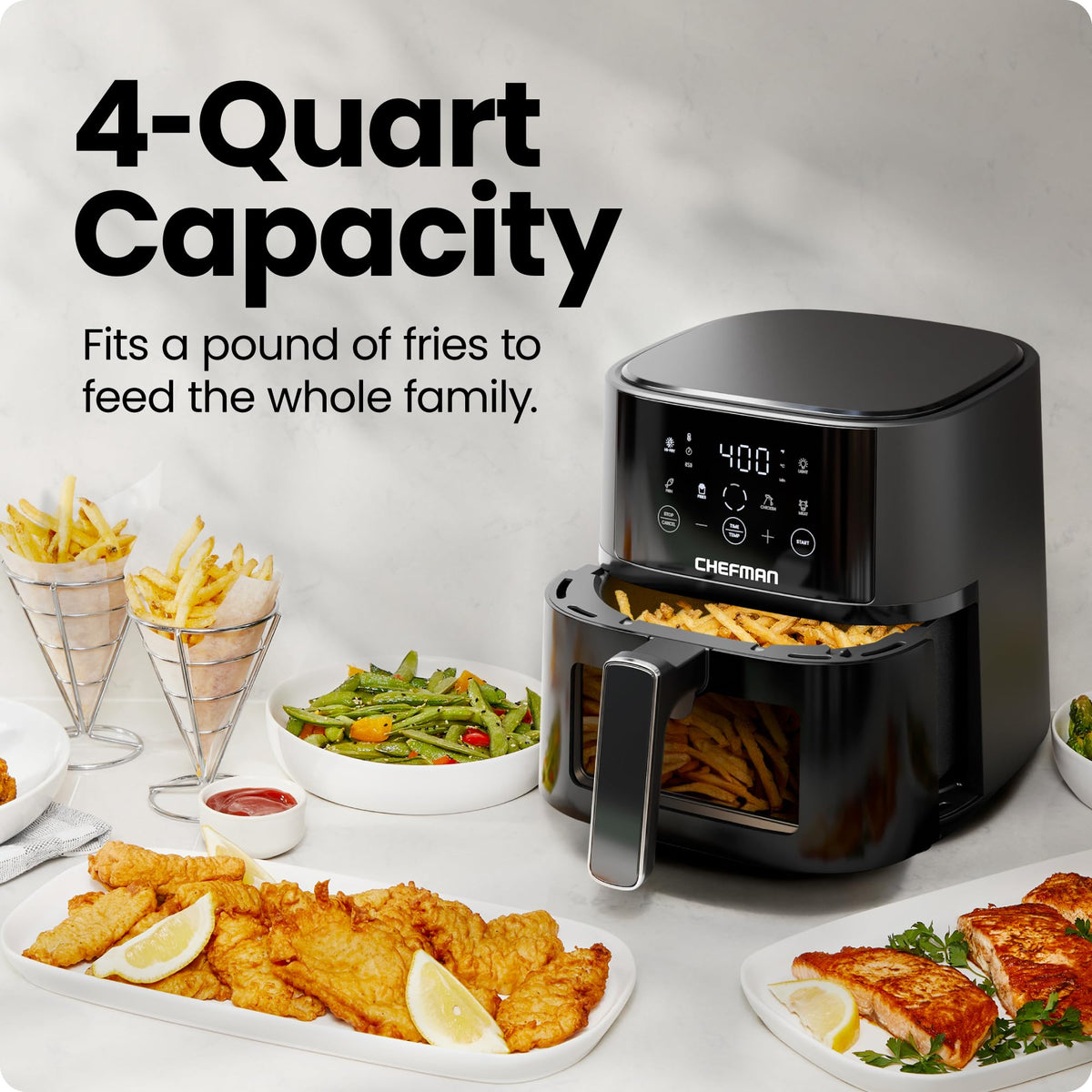 Chefman 4qt Hi-Fry 450 finishing crisp on favorites