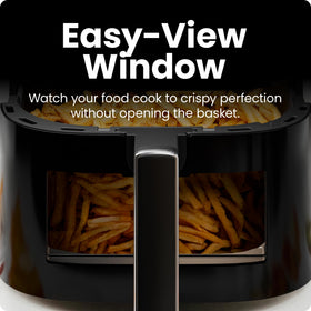 Chefman 6qt air fryer automatic shutoff adds cooking safety.