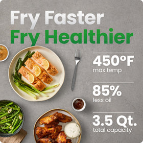 Chefman air fryer digital touchscreen controls for quick cooking
