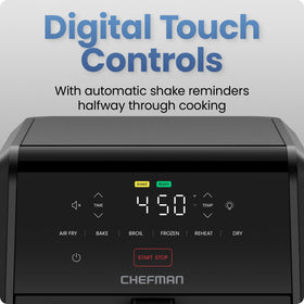 Chefman TurboFry 7Qt seven-quart capacity suitable for six servings