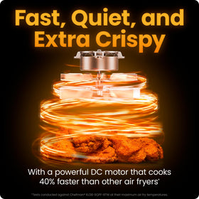 Chefman TurboFry 7Qt six-function panel enables air fry, bake, broil, and more