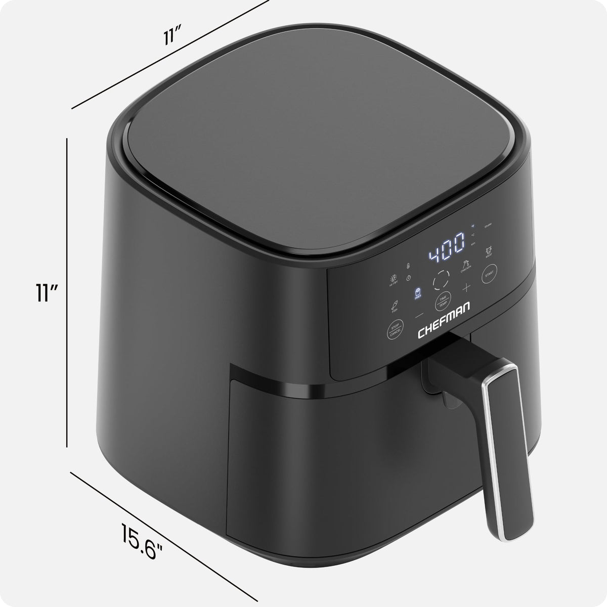 Chefman auto shutoff safety adds peace of mind during cooking.