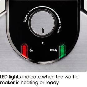 Chefman stainless steel black design adds durability and style to any kitchen.