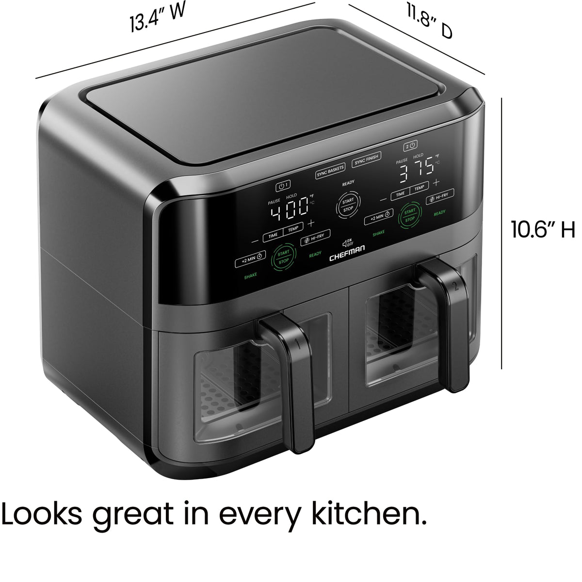 Chefman compact countertop design ideal for modern kitchens