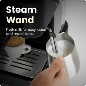 Chefman CraftBrew dual-shot basket supports single or double shots.