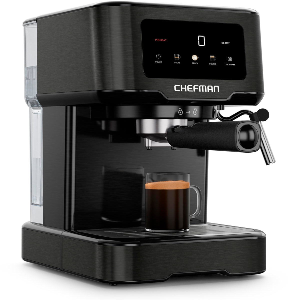 Chefman CraftBrew front view; compact, space-saving setup for small kitchens.