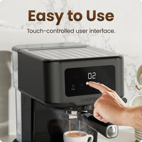 Chefman CraftBrew removable 1.5L water tank for easy refills.