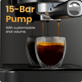 Chefman CraftBrew steam wand froths milk for specialty drinks.