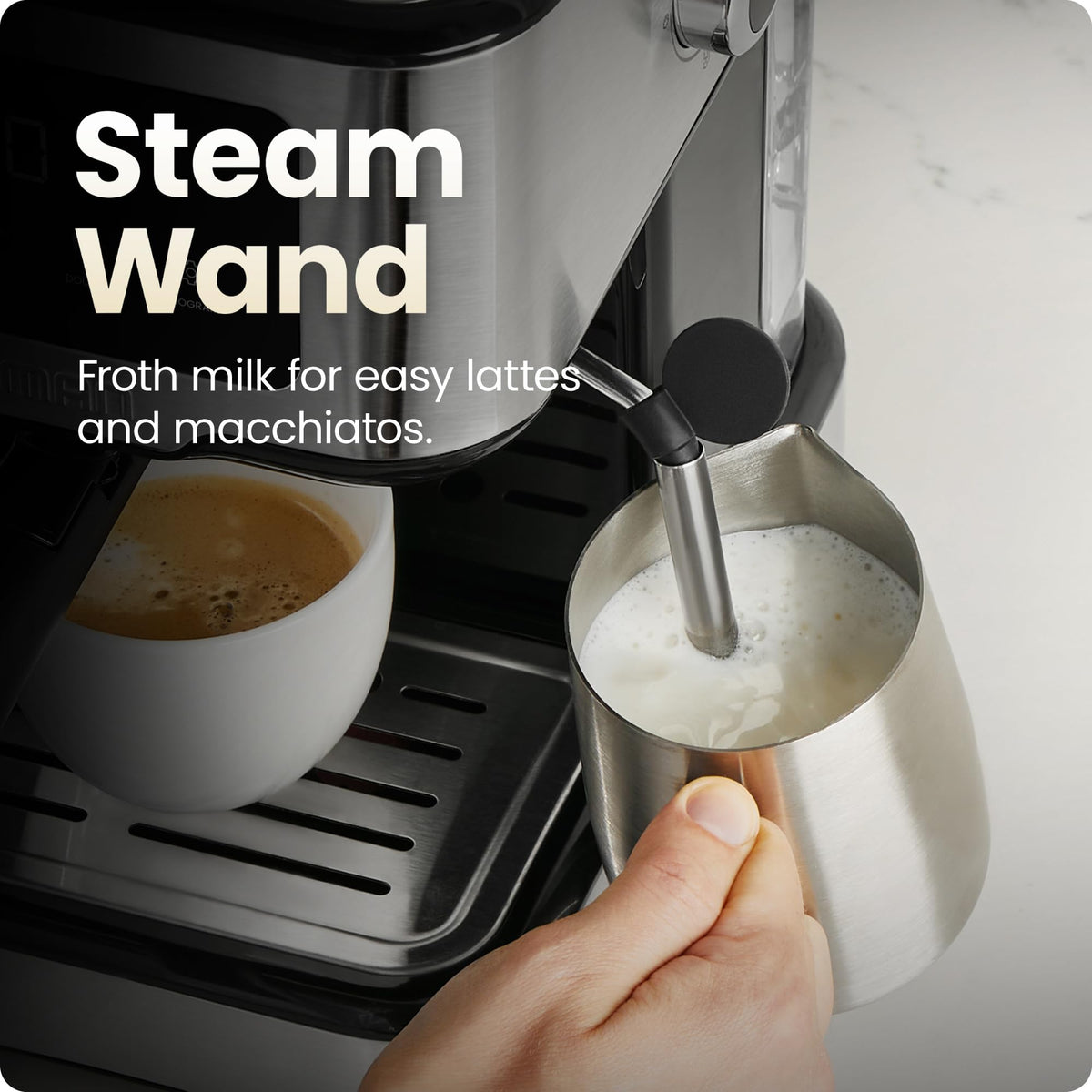 Chefman CraftBrew stainless steel body with modern kitchen presence