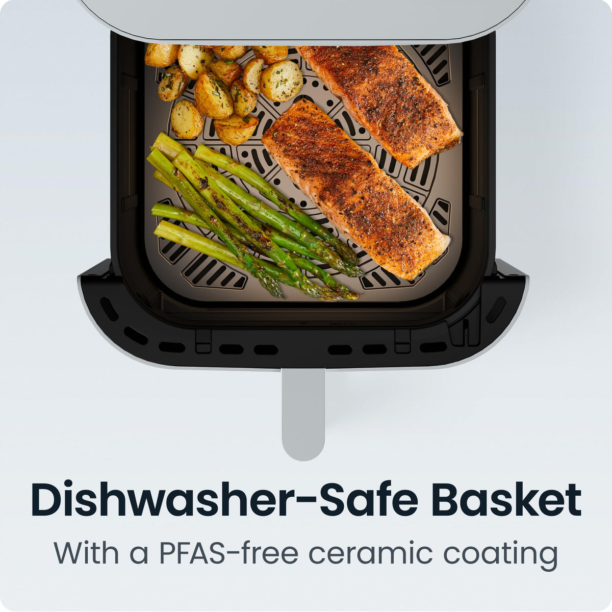 Chefman Crispinator digital cookbook via QR code inspires new weeknight ideas.