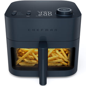 Chefman Crispinator front view highlighting large 8-quart capacity for family meals