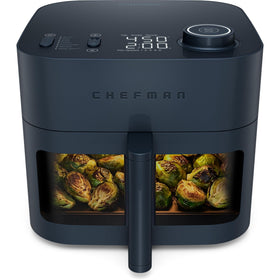 Chefman Crispinator front view showing compact air fryer design for family meals