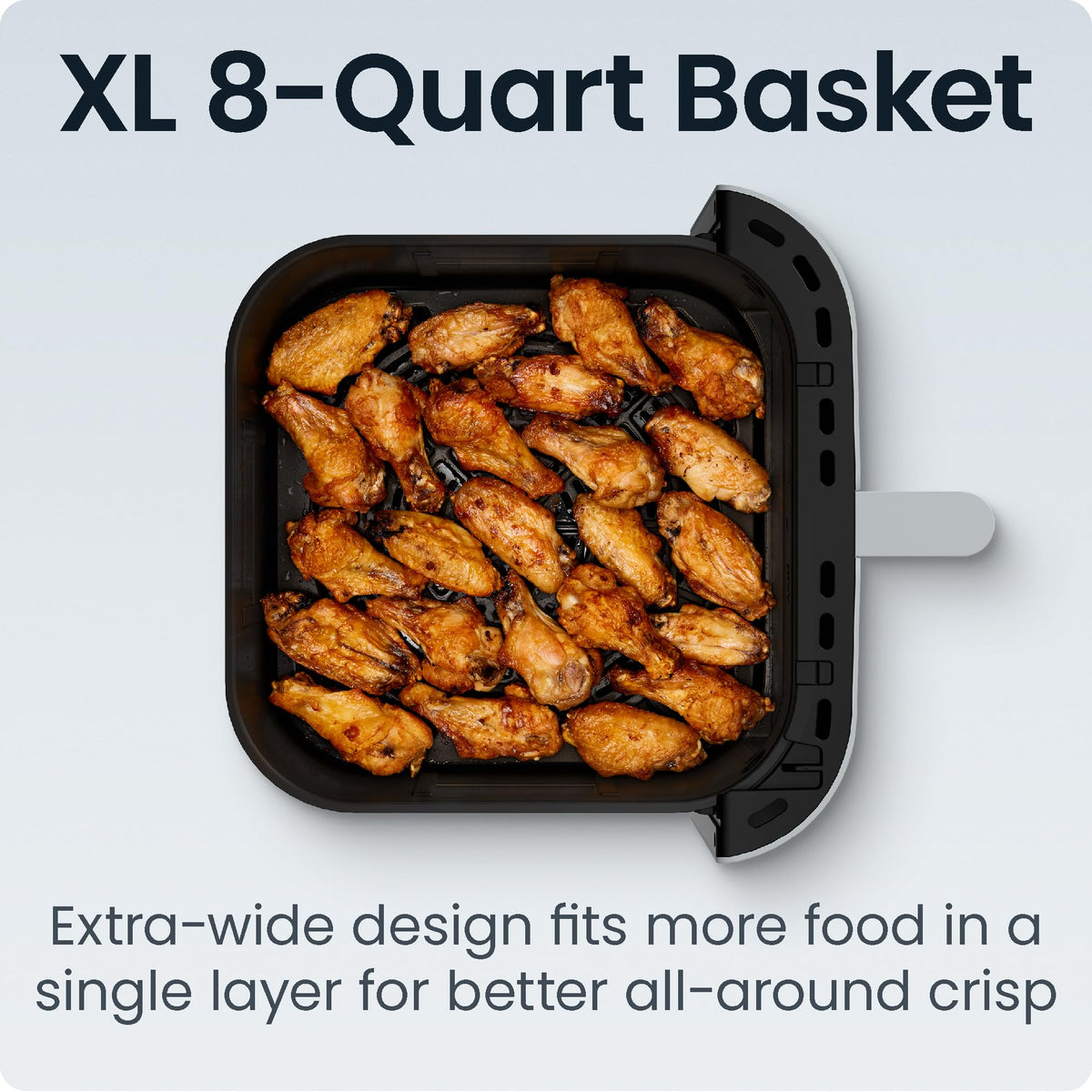 Chefman Crispinator six functions icons illustrate versatile modes