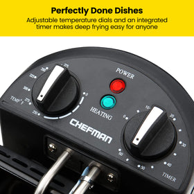 Chefman fryer lid with viewing window lets you monitor progress safely
