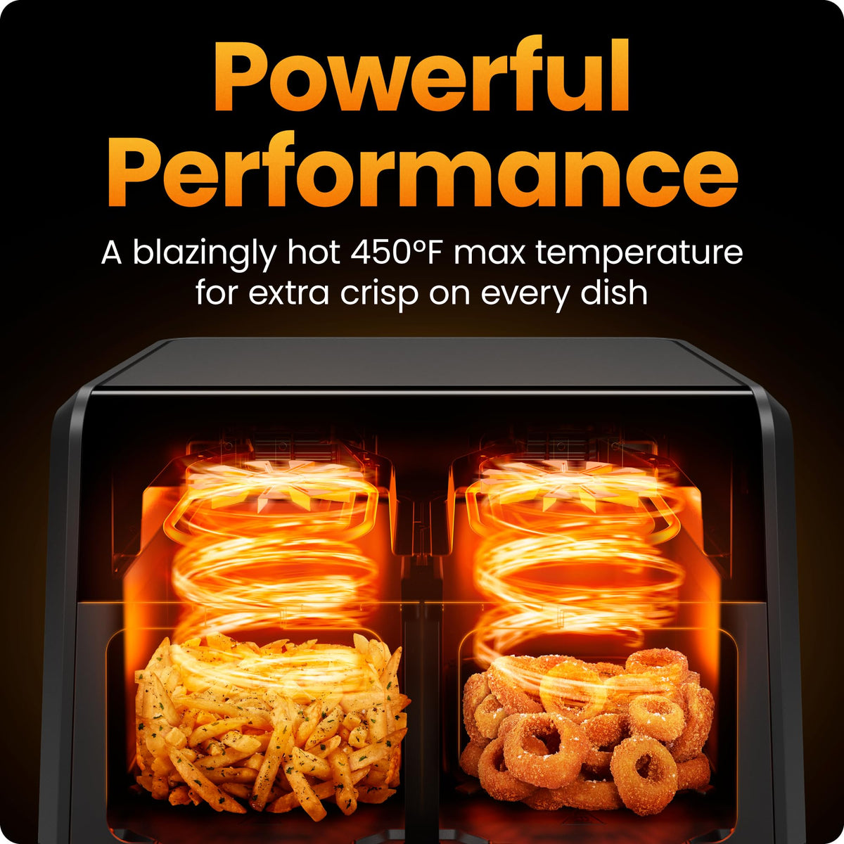 Chefman Dual Air Fryer Oven kitchen-counter friendly design for small spaces