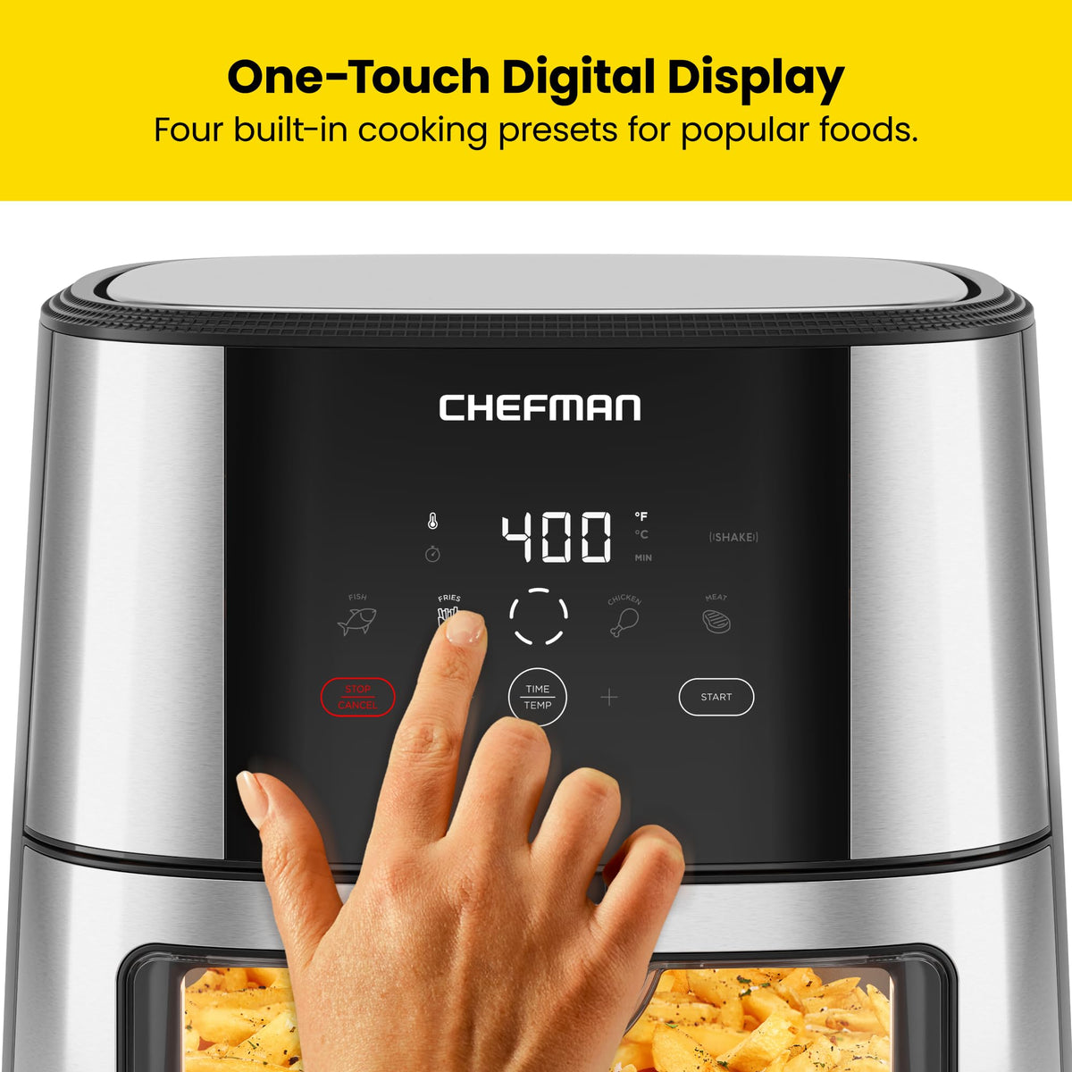 Chefman Easy-View dishwasher-safe parts simplify cleanup after a family meal