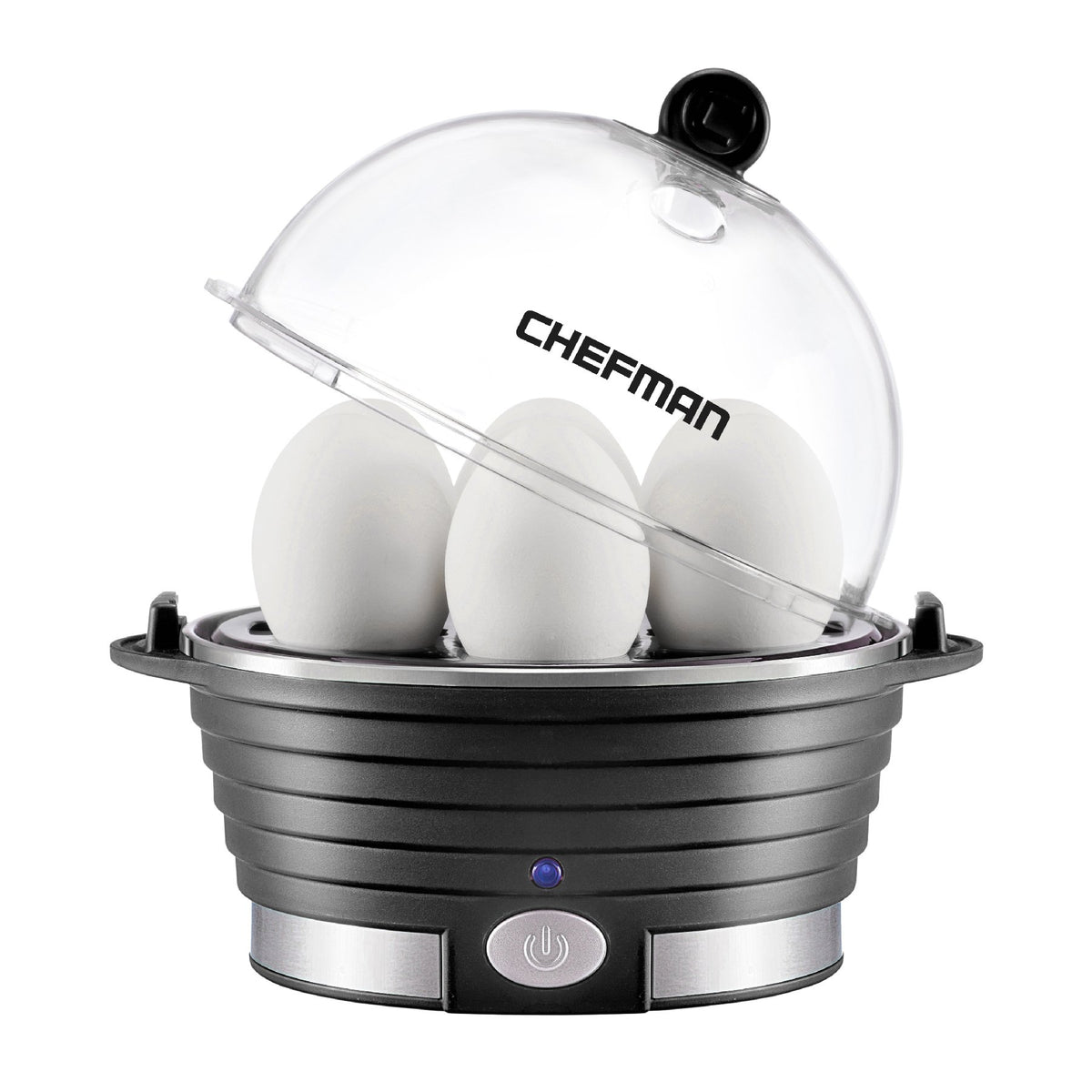 Chefman Egg Maker with ready buzzer signaling eggs are done for faster mornings
