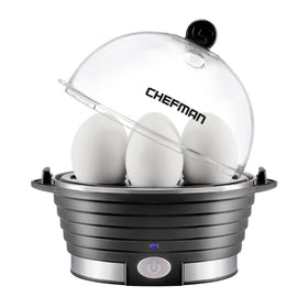 Chefman Egg Maker with ready buzzer signaling eggs are done for faster mornings