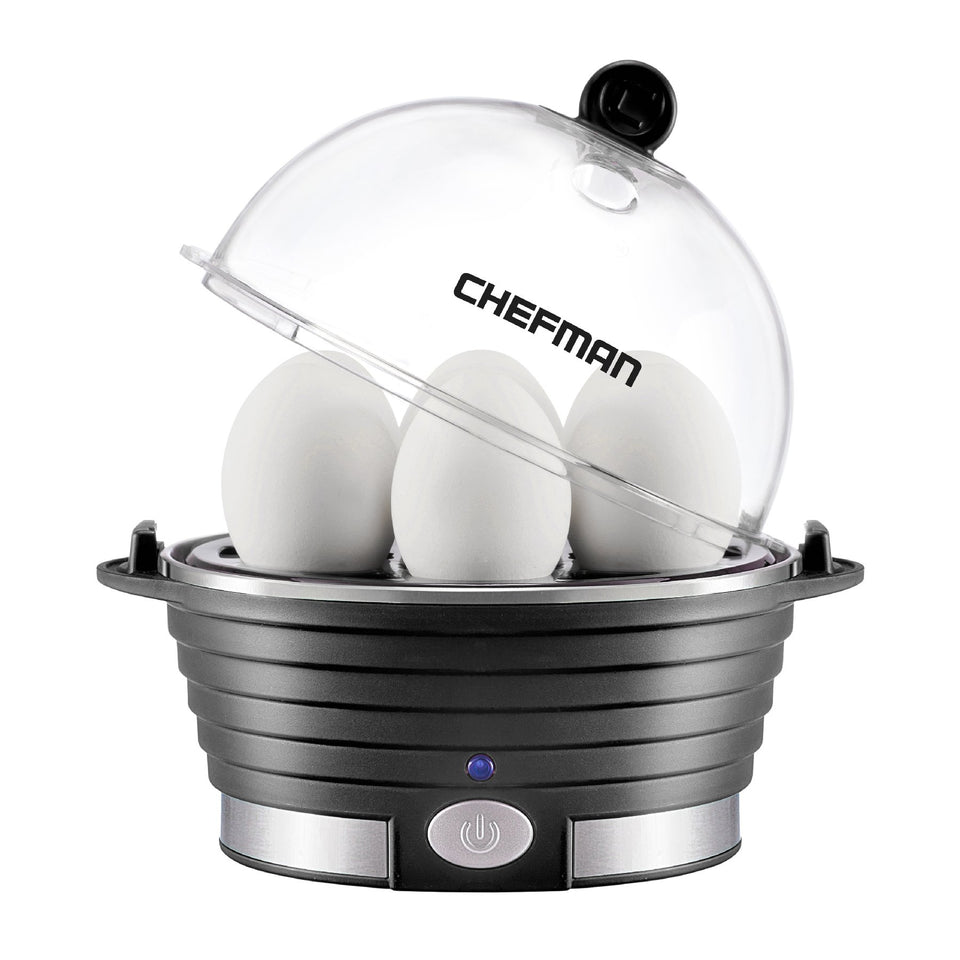 Chefman Egg Maker with ready buzzer signaling eggs are done for faster mornings