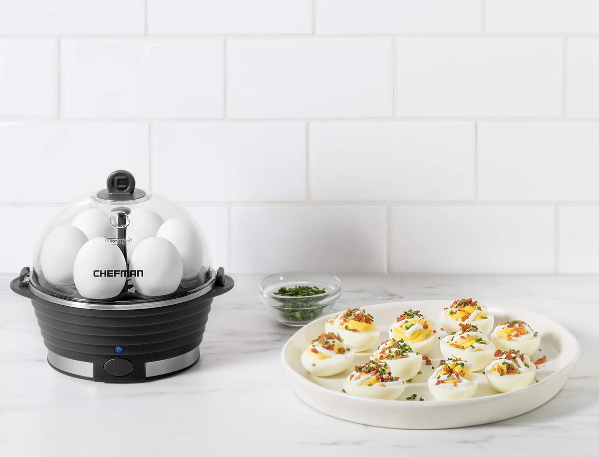 Vegetables steamed with Chefman Egg Maker for versatile meal options